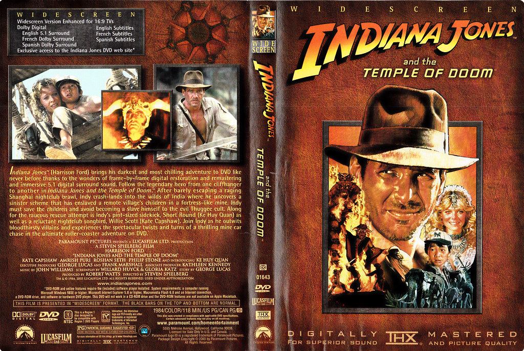 Indiana Jones 2-Temple, DVD Covers, Ludie Cochrane